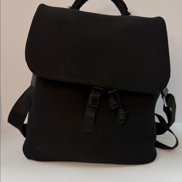 Athleta Black Neoprene Convertible Backpack | Power of She | Travel Gym Bag - Picture 7 of 10